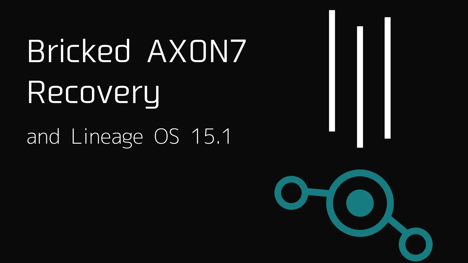 文鎮になったAXON7を復活させる