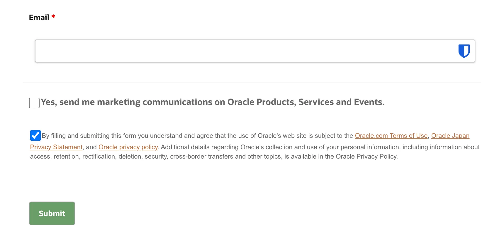 チェックボックスにチェックを入れる